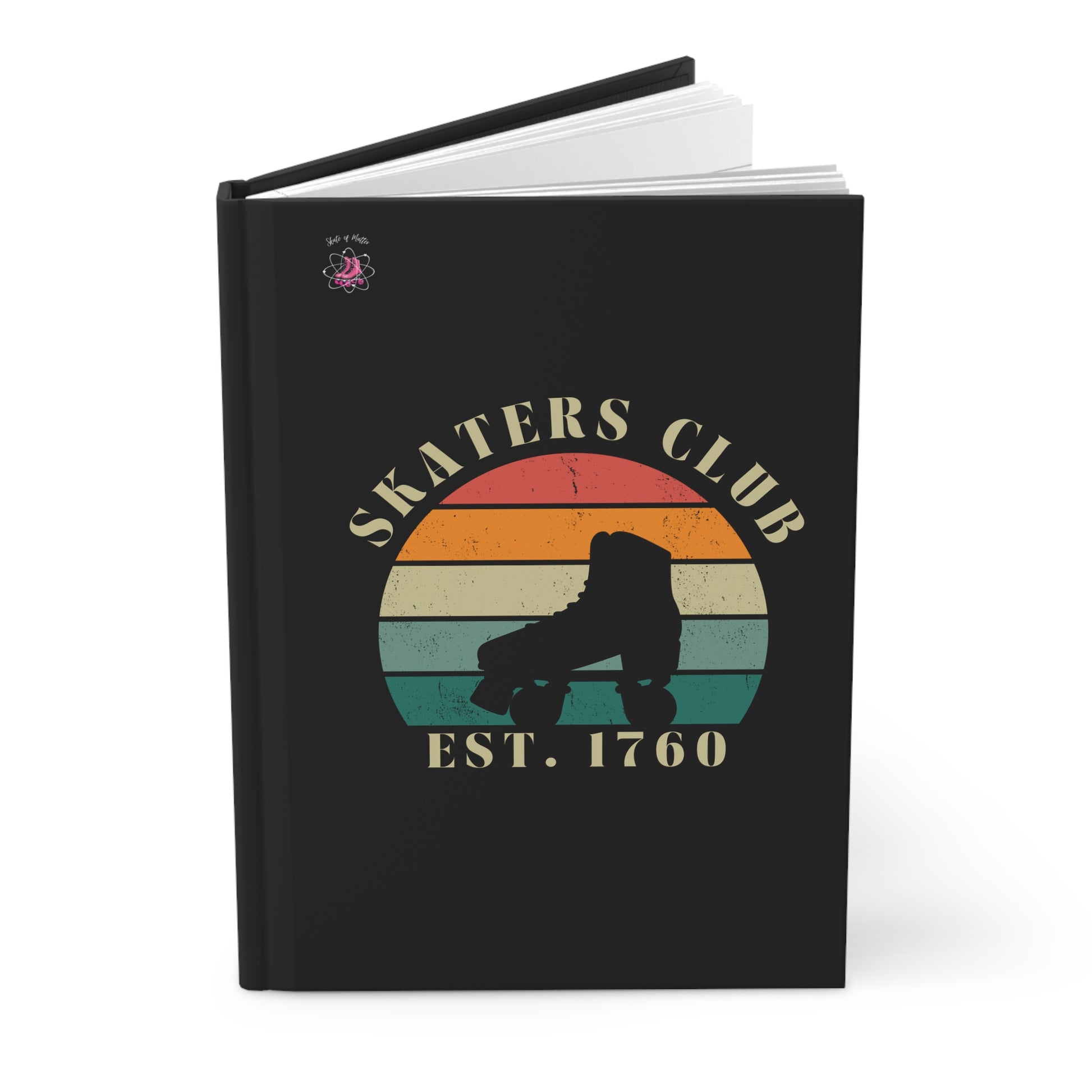 Paper products - Retro Skaters Club Matte Hardcover Journal - Skate of Matter LLC