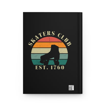 Paper products - Retro Skaters Club Matte Hardcover Journal - Skate of Matter LLC