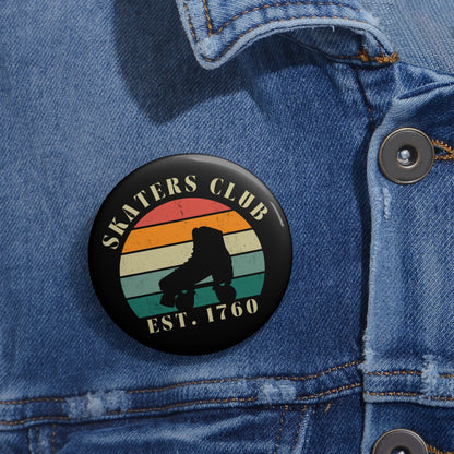 Accessories - Retro Skaters Club Pin Button - Skate of Matter LLC