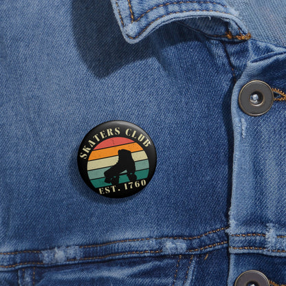 Accessories - Retro Skaters Club Pin Button - Skate of Matter LLC