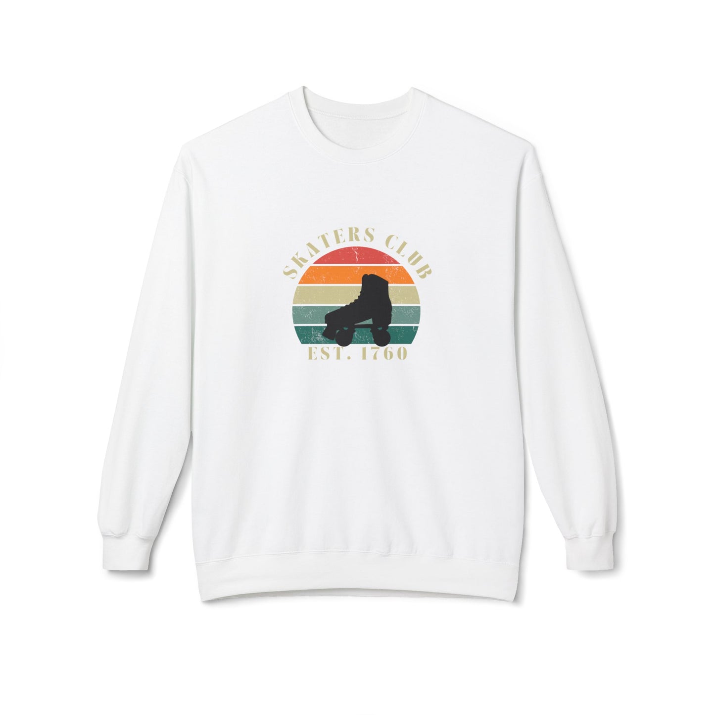 Sweatshirt - Retro Skaters Club Unisex Fleece Crewneck Sweatshirt - Skate of Matter LLC