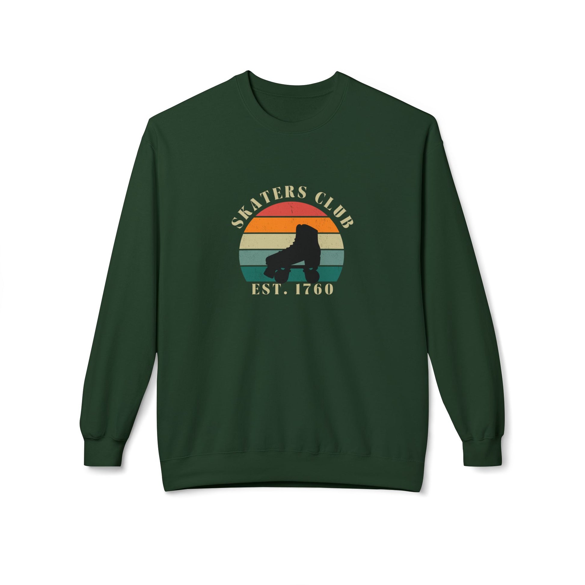 Sweatshirt - Retro Skaters Club Unisex Fleece Crewneck Sweatshirt - Skate of Matter LLC