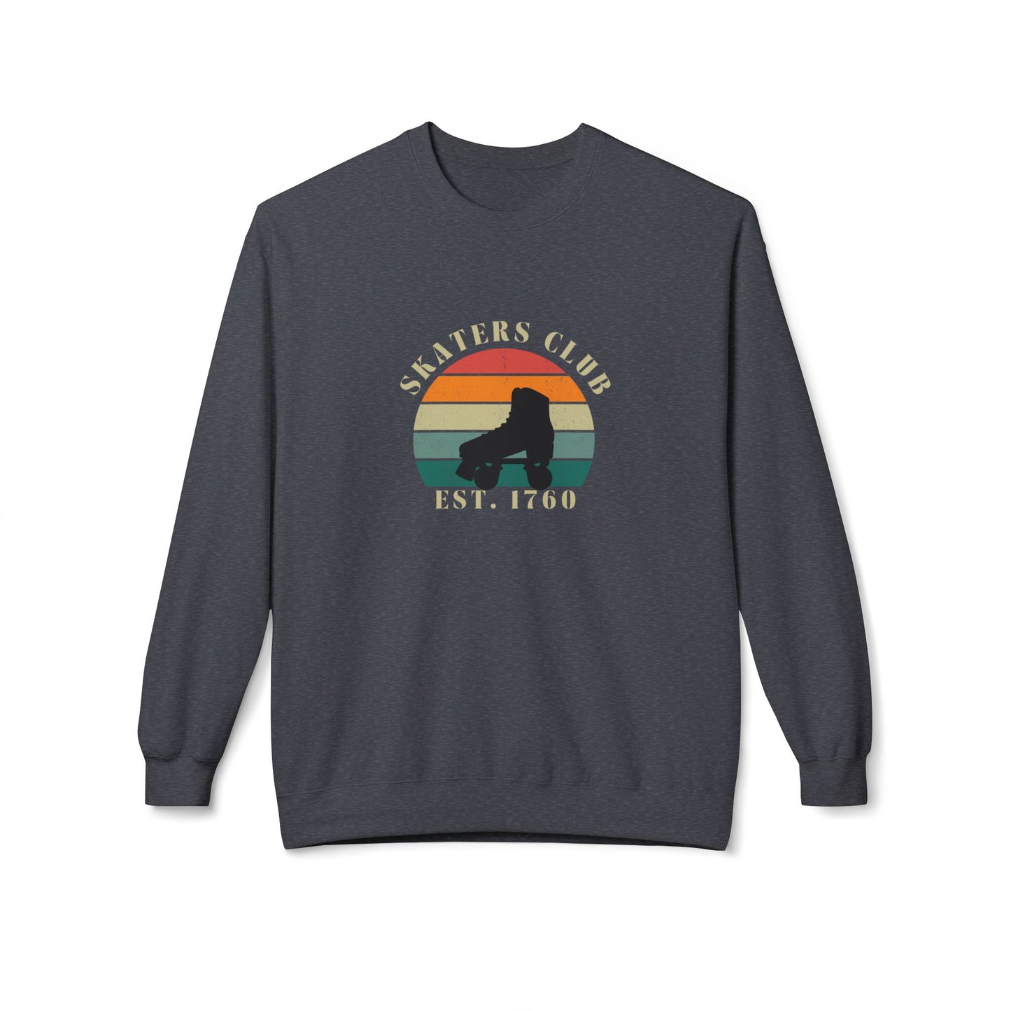 Sweatshirt - Retro Skaters Club Unisex Fleece Crewneck Sweatshirt - Skate of Matter LLC