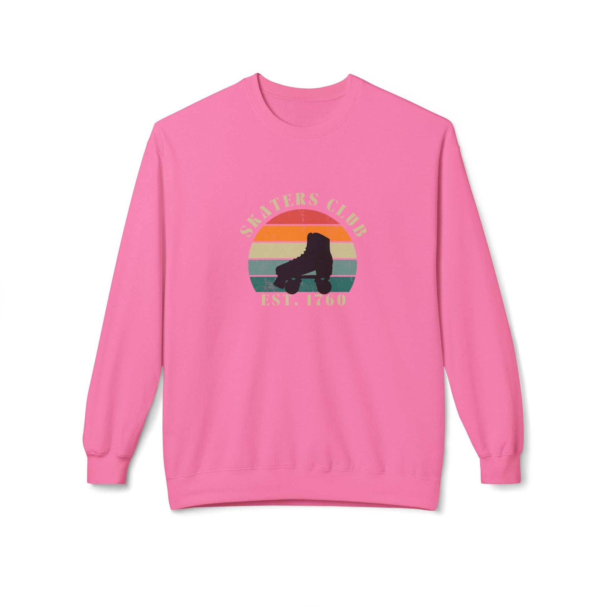 Sweatshirt - Retro Skaters Club Unisex Fleece Crewneck Sweatshirt - Skate of Matter LLC