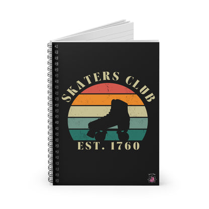 Paper products - Retro Skaters Club University Spiral Notebook - Ruled Line - Skate of Matter LLC