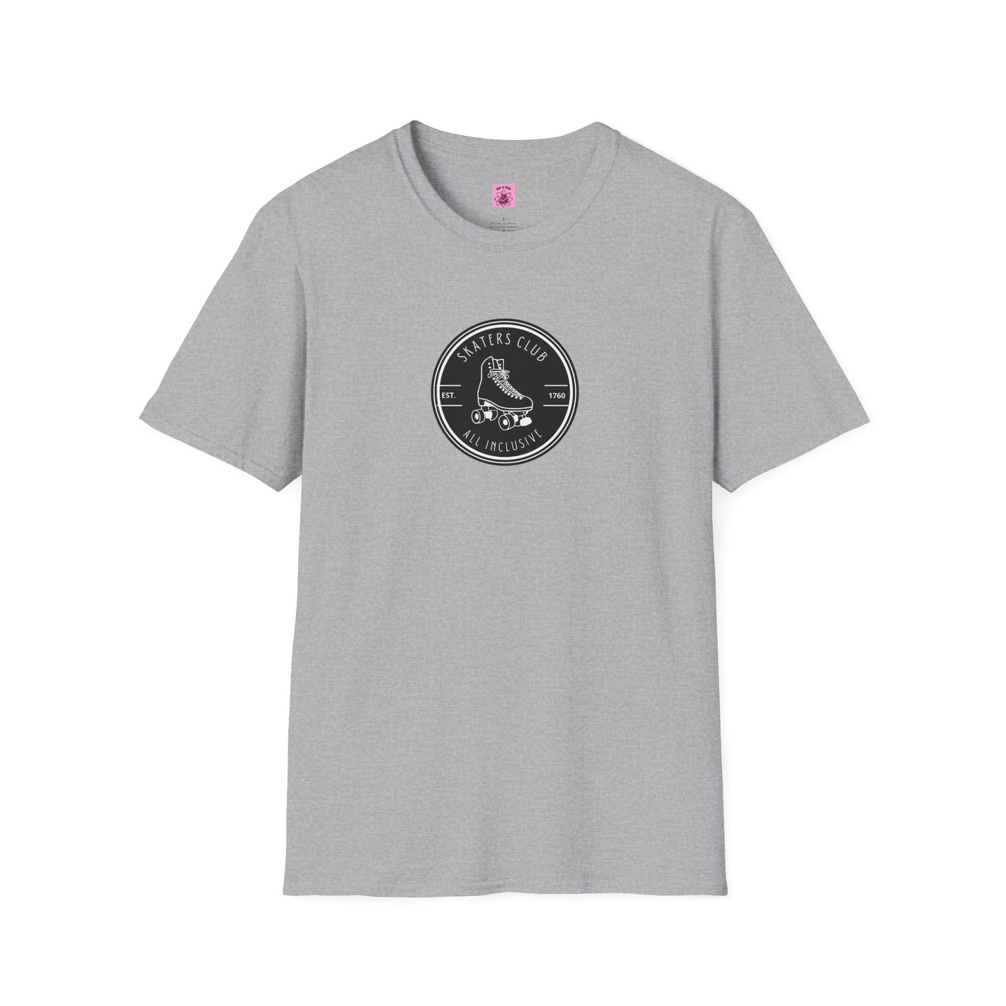 T-Shirt - Round Black Skaters Club Unisex T-Shirt - Skate of Matter LLC