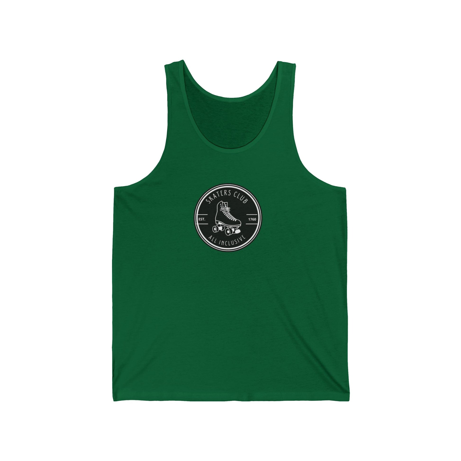 Tank Top - Round Black Skaters Club Unisex Tank - Skate of Matter LLC