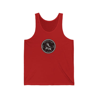 Tank Top - Round Black Skaters Club Unisex Tank - Skate of Matter LLC