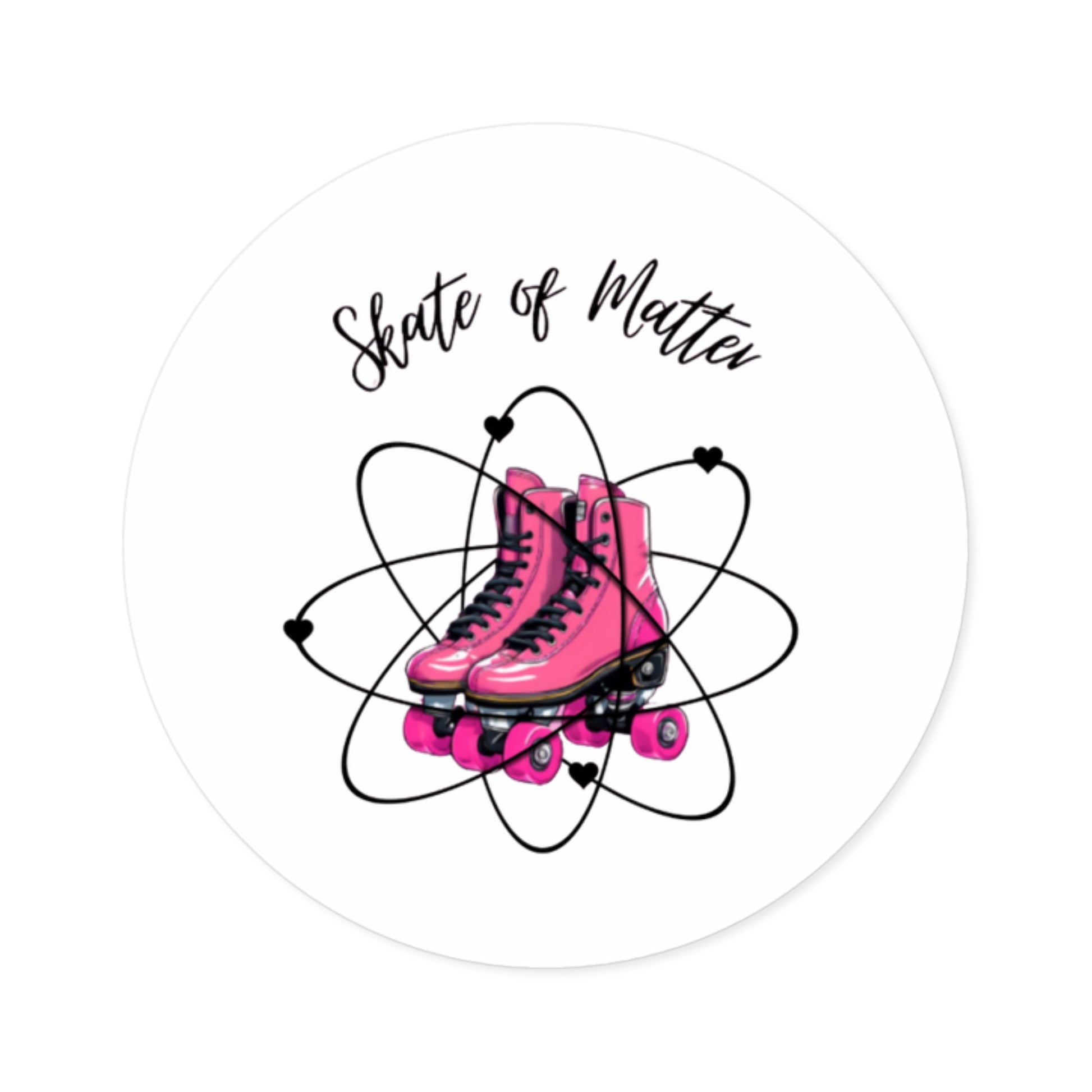 Paper products - Round Skate of Matter Sticker - Skate of Matter LLC