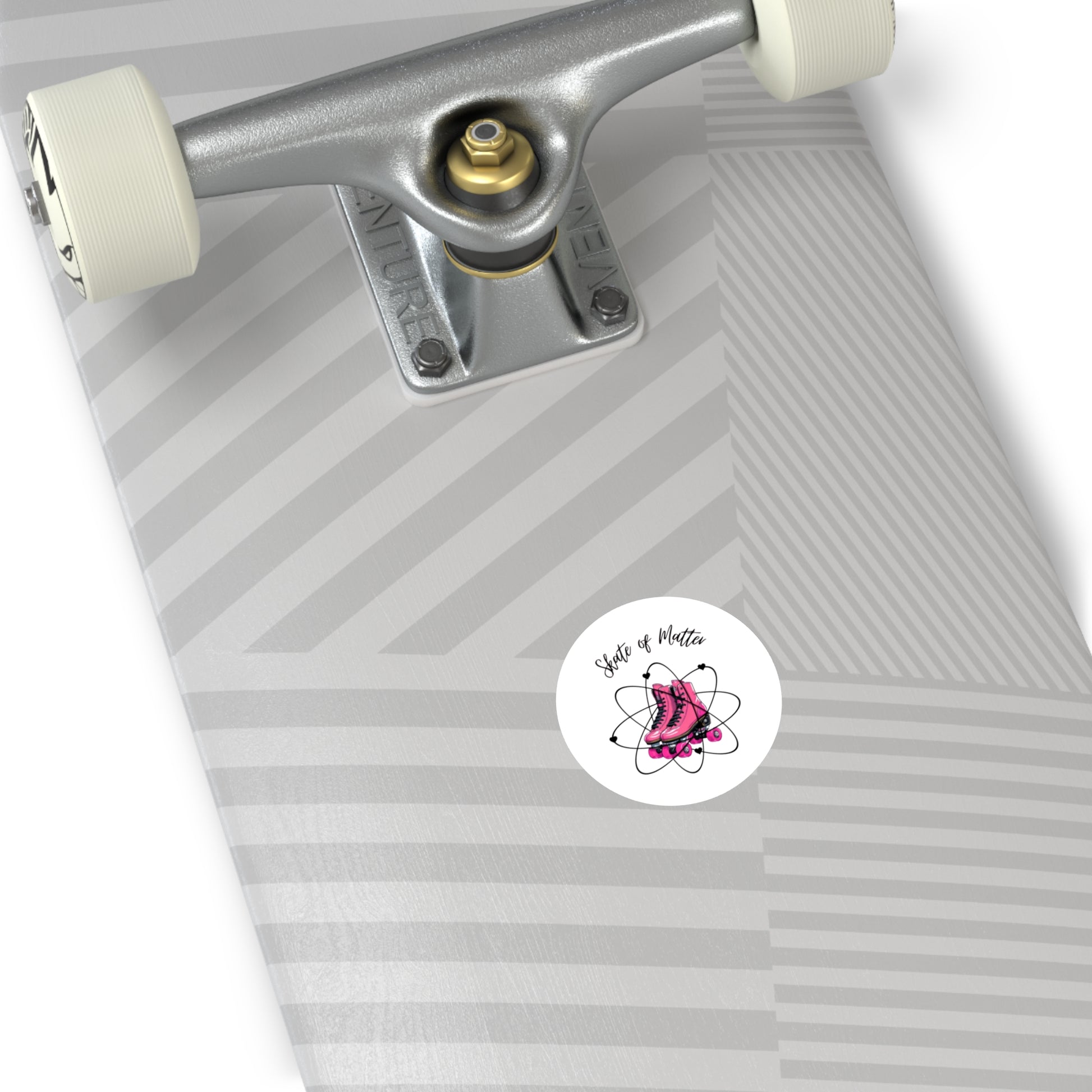 Paper products - Round Skate of Matter Sticker - Skate of Matter LLC