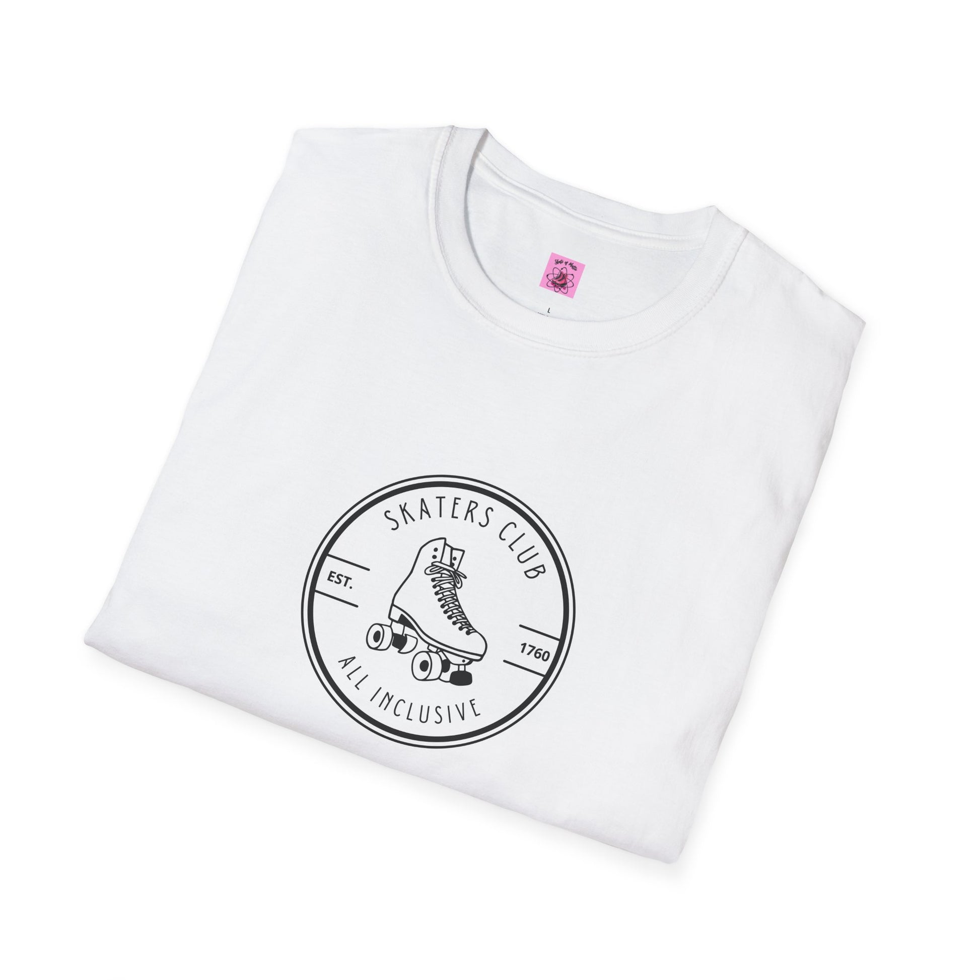 T-Shirt - Round White Skaters Club Unisex T-Shirt - Skate of Matter LLC