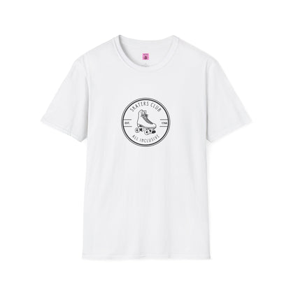 T-Shirt - Round White Skaters Club Unisex T-Shirt - Skate of Matter LLC