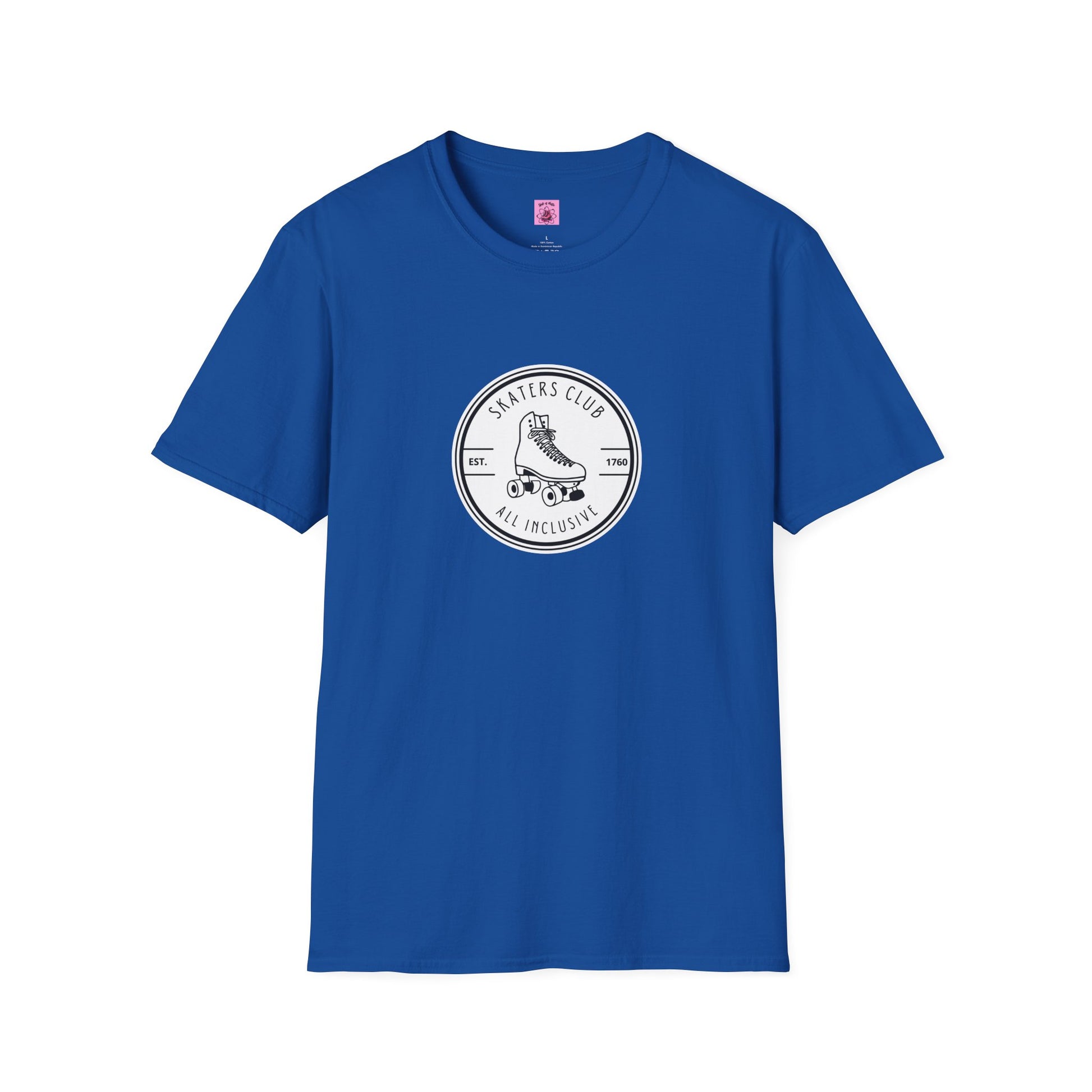 T-Shirt - Round White Skaters Club Unisex T-Shirt - Skate of Matter LLC