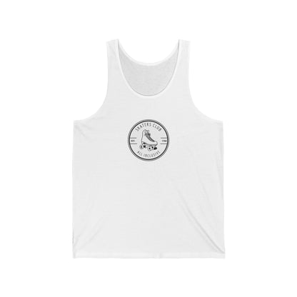 Tank Top - Round White Skaters Club Unisex Tank - Skate of Matter LLC