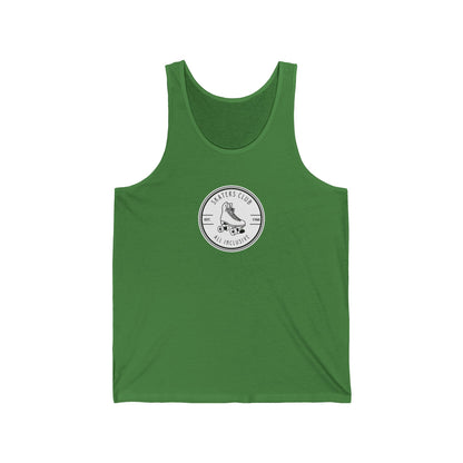 Tank Top - Round White Skaters Club Unisex Tank - Skate of Matter LLC