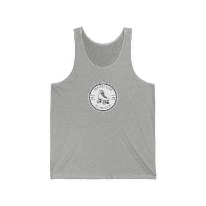 Tank Top - Round White Skaters Club Unisex Tank - Skate of Matter LLC