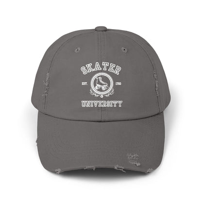 Hats - Skater University Distressed Cap - Skate of Matter LLC