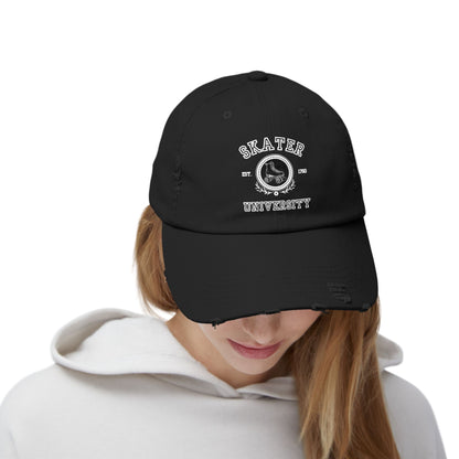 Hats - Skater University Distressed Cap - Skate of Matter LLC