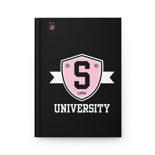 Paper products - Skater University Emblem Matte Hardcover Journal - Skate of Matter LLC