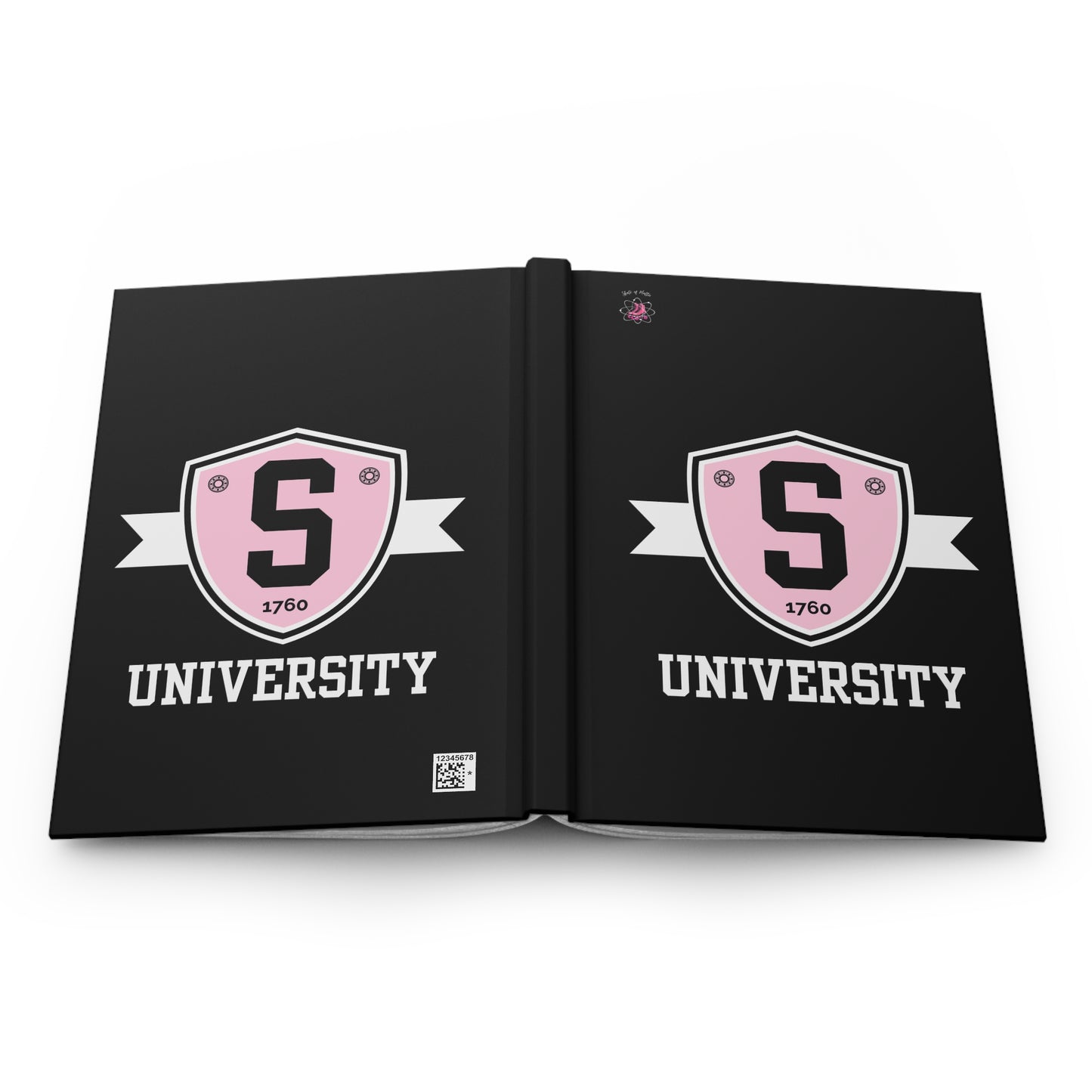 Paper products - Skater University Emblem Matte Hardcover Journal - Skate of Matter LLC