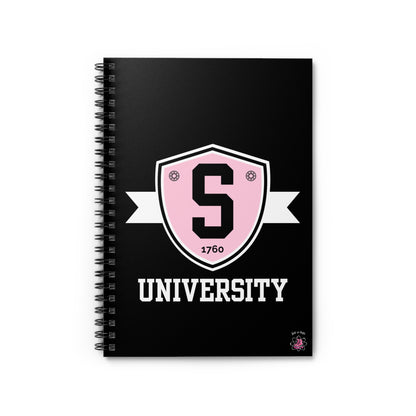 Paper products - Skater University Emblem Spiral Notebook - Ruled Line - Skate of Matter LLC