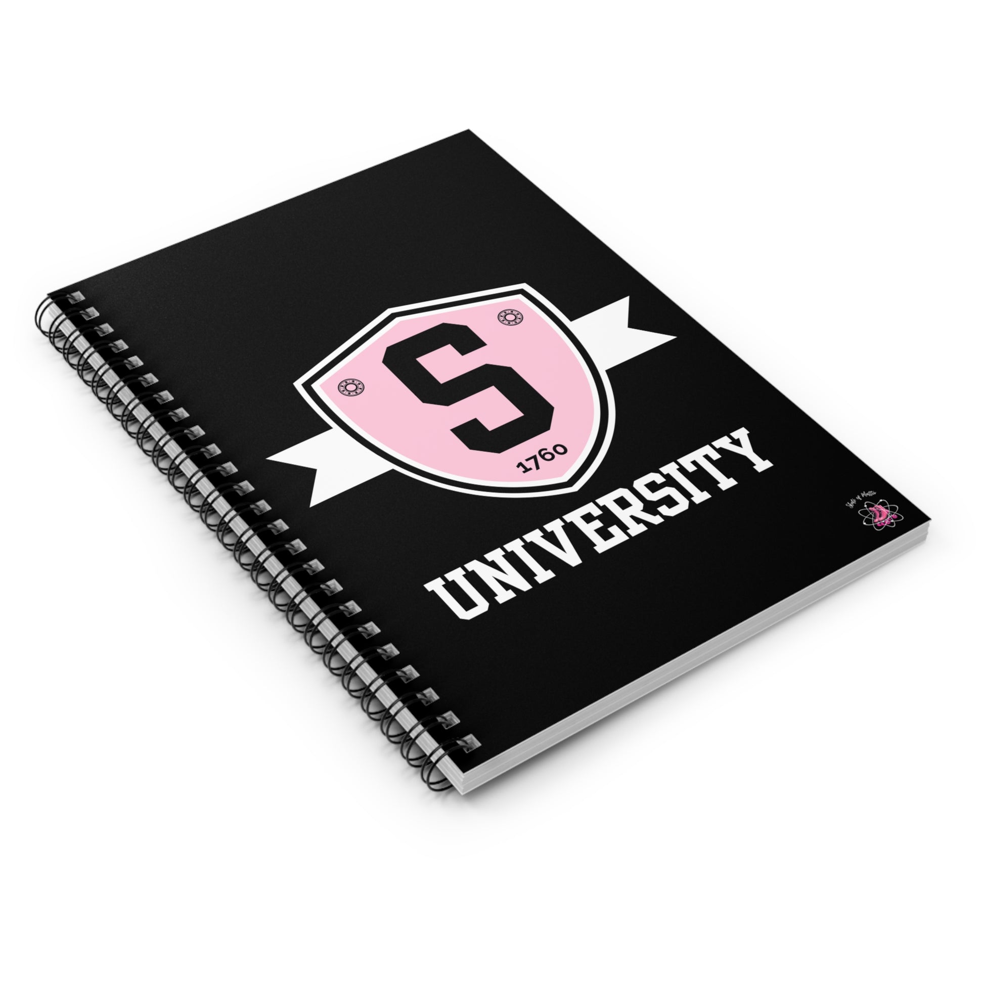 Paper products - Skater University Emblem Spiral Notebook - Ruled Line - Skate of Matter LLC