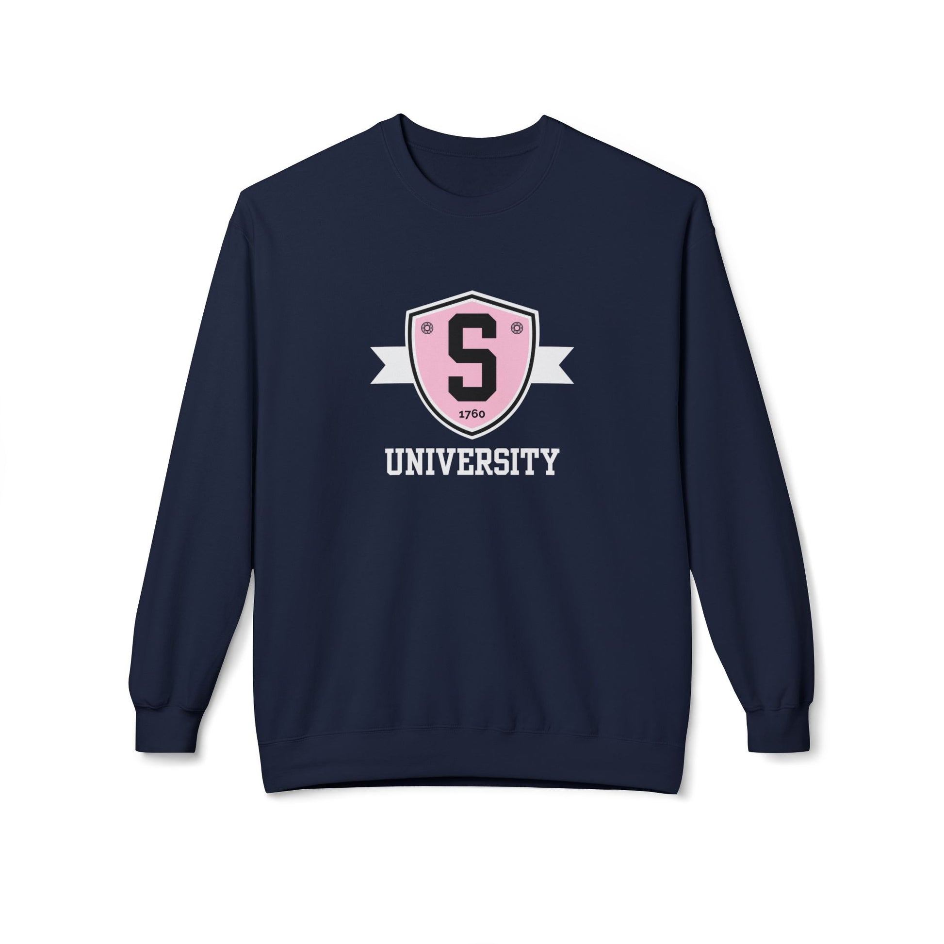 Sweatshirt - Skater University Emblem Unisex Fleece Crewneck Sweatshirt - Skate of Matter LLC