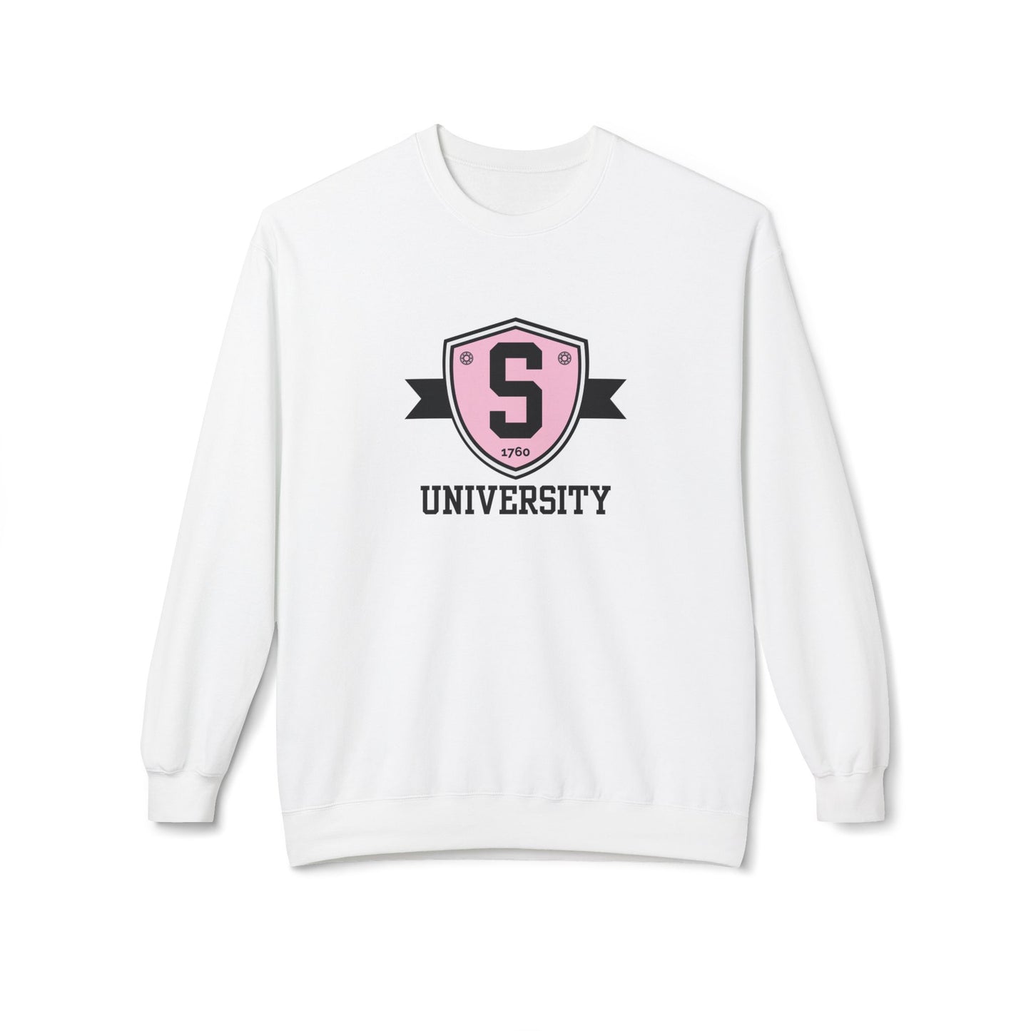 Sweatshirt - Skater University Emblem Unisex Fleece Crewneck Sweatshirt - Skate of Matter LLC