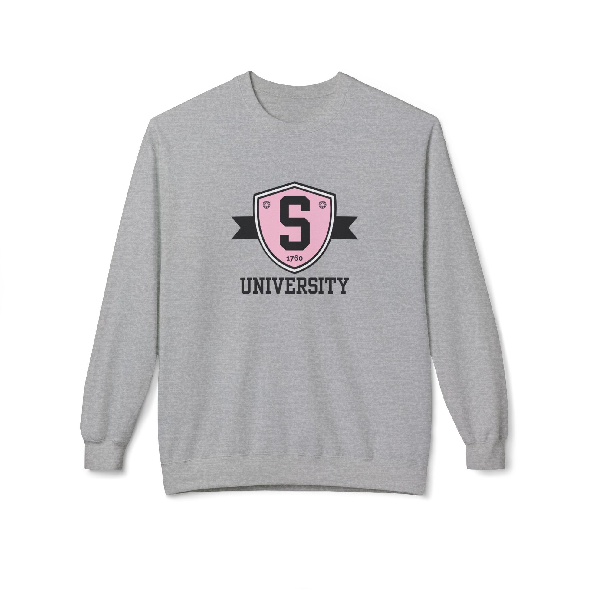 Sweatshirt - Skater University Emblem Unisex Fleece Crewneck Sweatshirt - Skate of Matter LLC