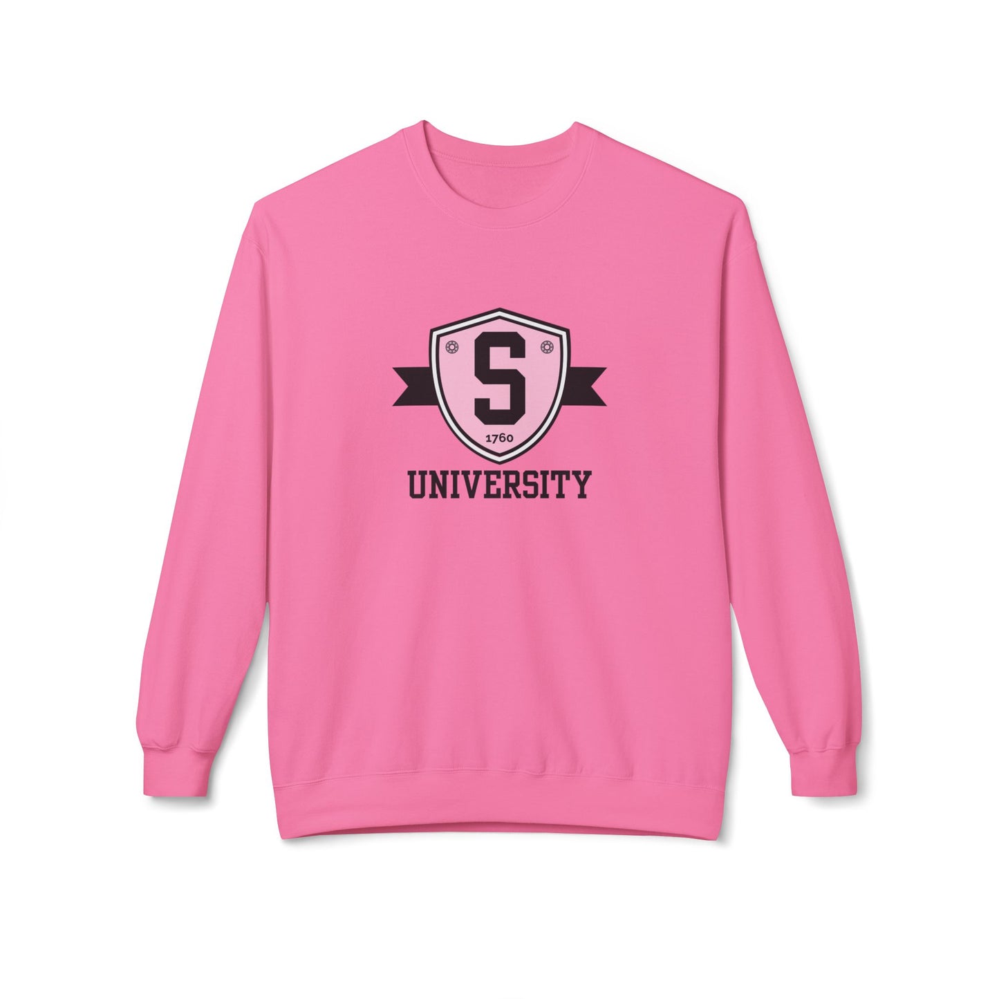 Sweatshirt - Skater University Emblem Unisex Fleece Crewneck Sweatshirt - Skate of Matter LLC