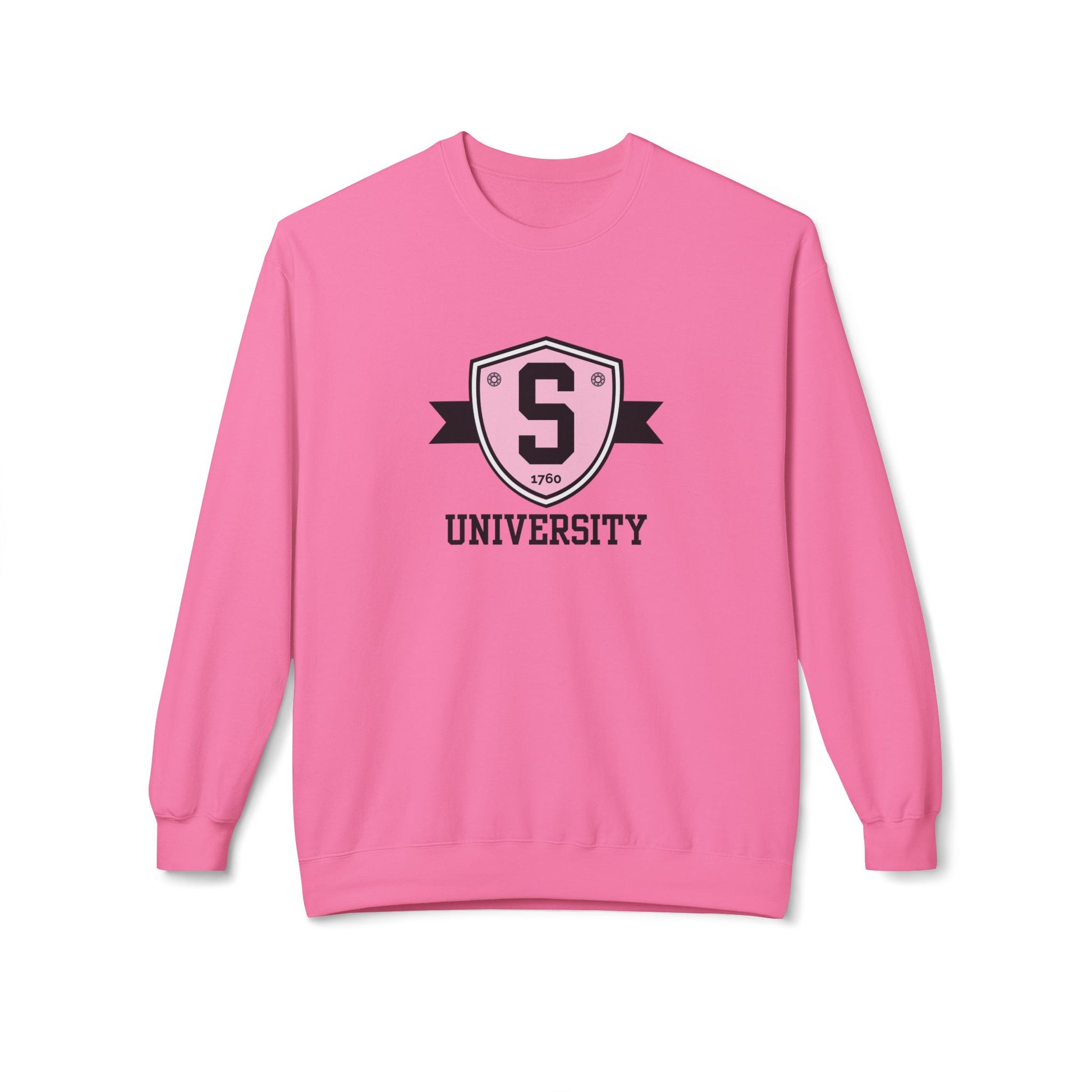 Sweatshirt - Skater University Emblem Unisex Fleece Crewneck Sweatshirt - Skate of Matter LLC