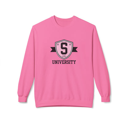 Sweatshirt - Skater University Emblem Unisex Fleece Crewneck Sweatshirt - Skate of Matter LLC