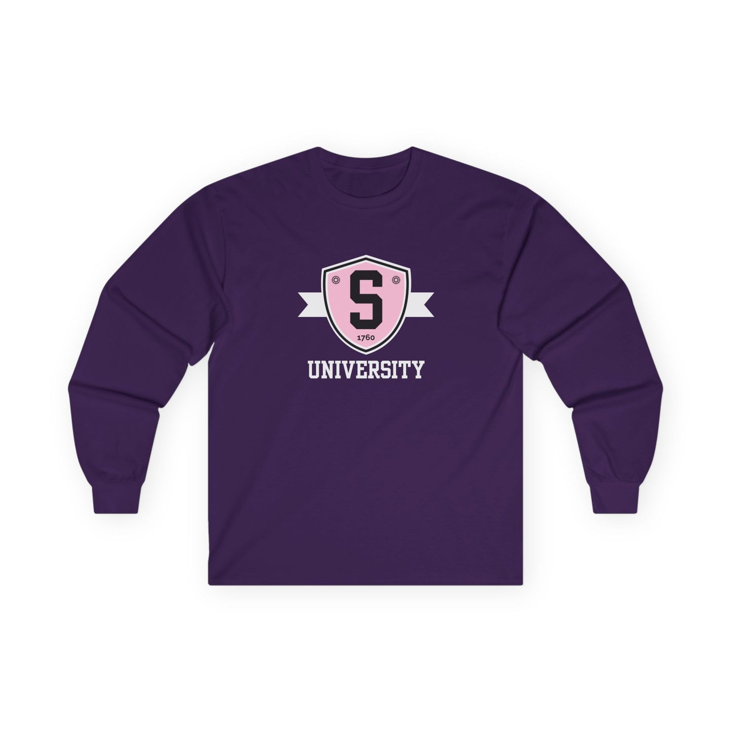 Long-sleeve - Skater University Emblem Unisex Long Sleeve Tee - Skate of Matter LLC