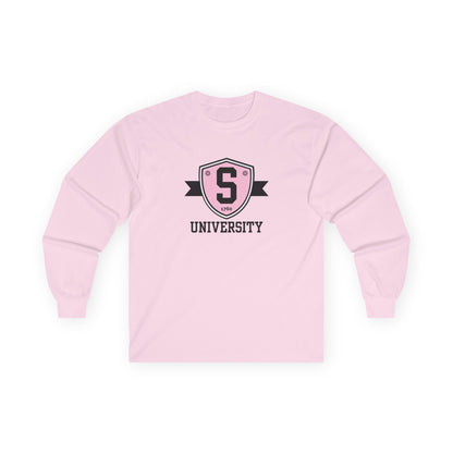 Long-sleeve - Skater University Emblem Unisex Long Sleeve Tee - Skate of Matter LLC