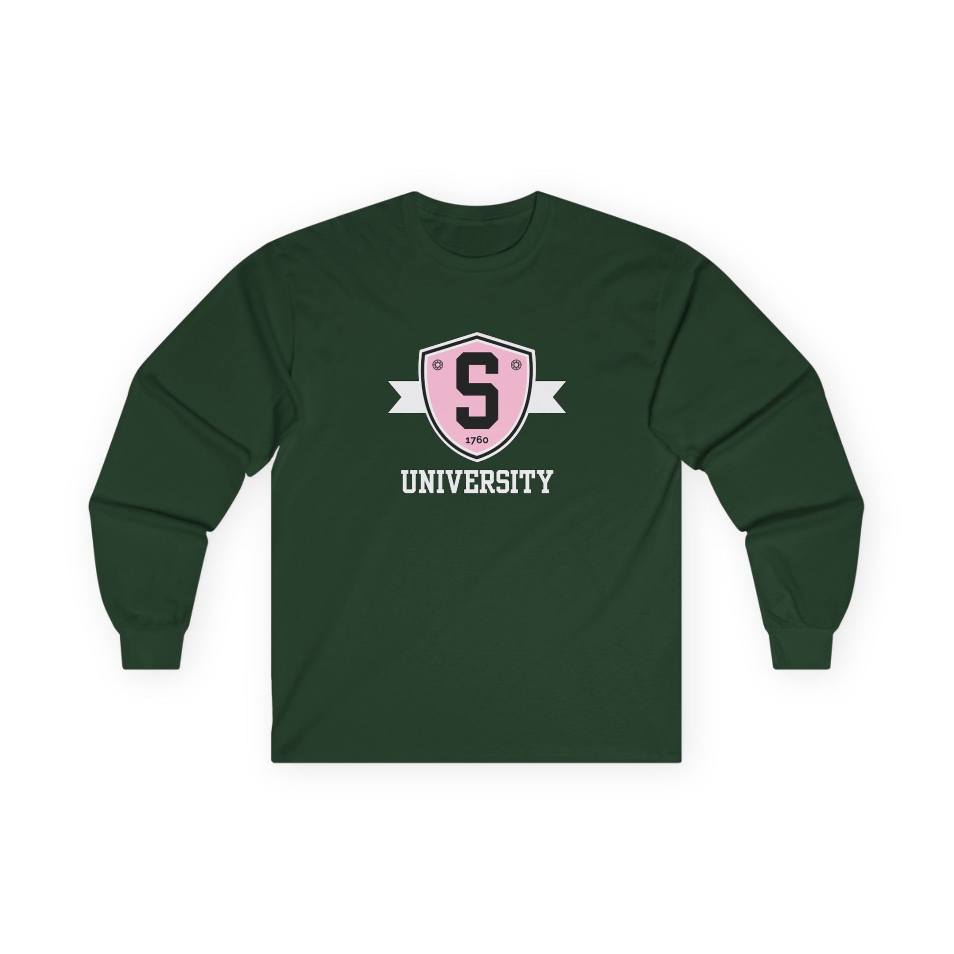 Long-sleeve - Skater University Emblem Unisex Long Sleeve Tee - Skate of Matter LLC