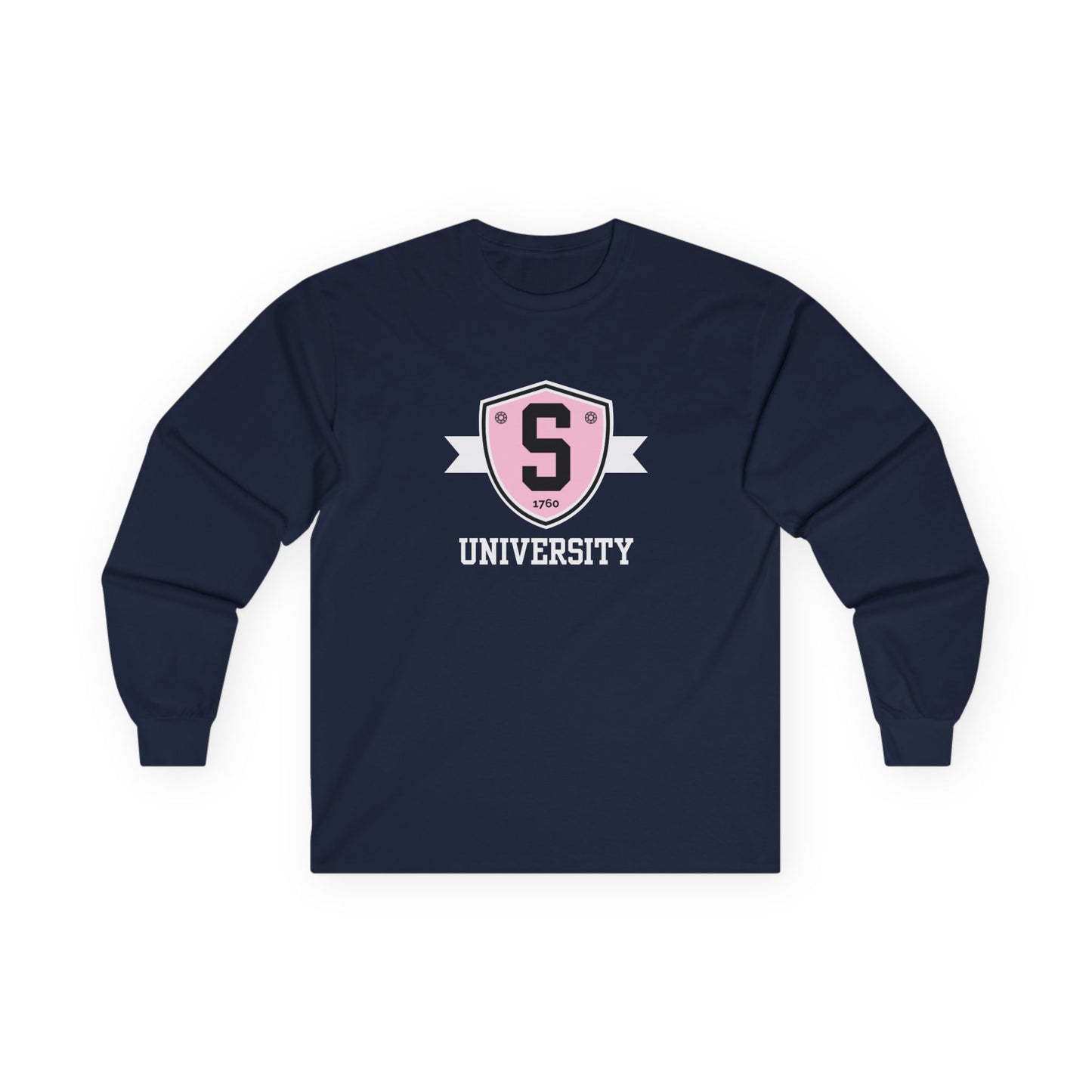 Long-sleeve - Skater University Emblem Unisex Long Sleeve Tee - Skate of Matter LLC