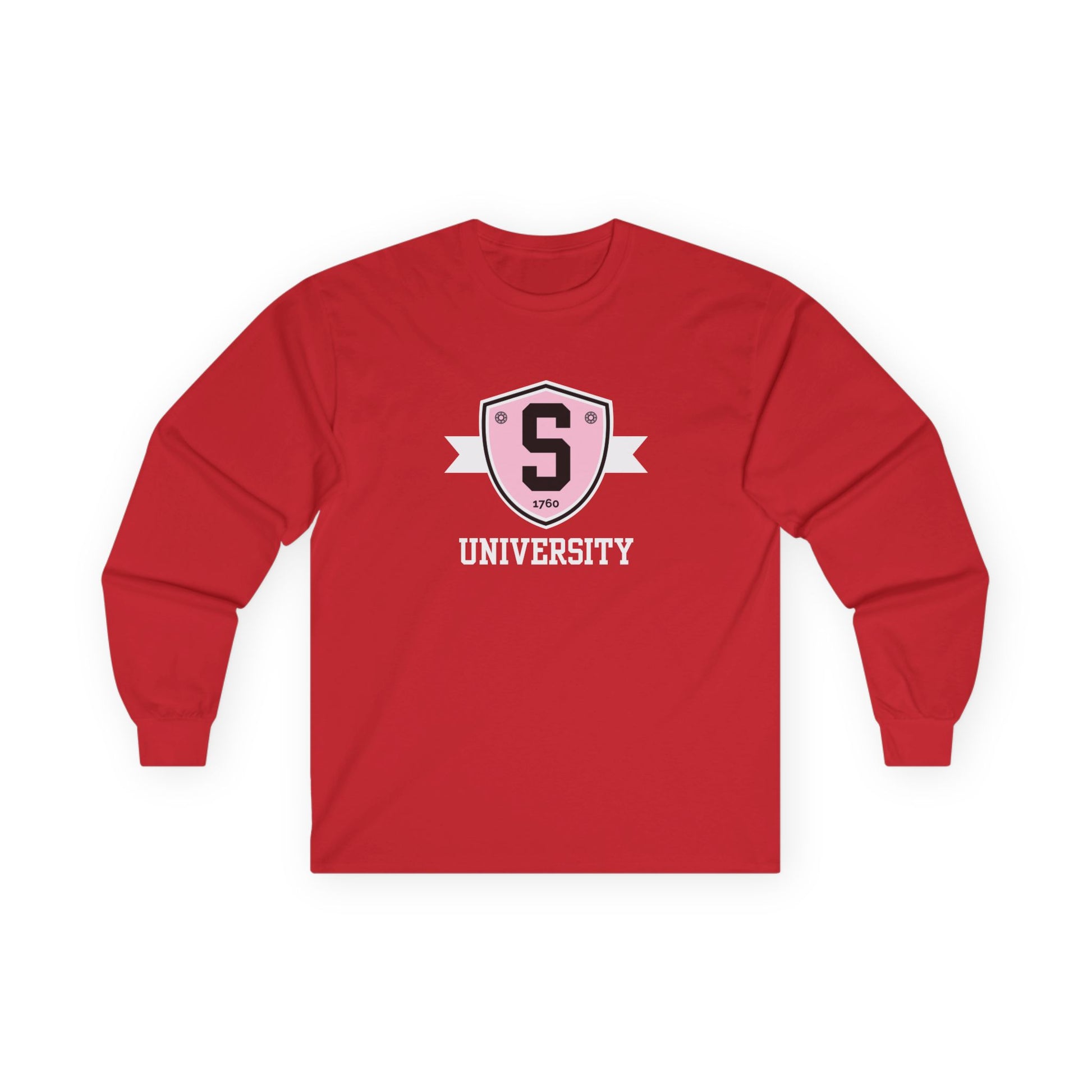 Long-sleeve - Skater University Emblem Unisex Long Sleeve Tee - Skate of Matter LLC