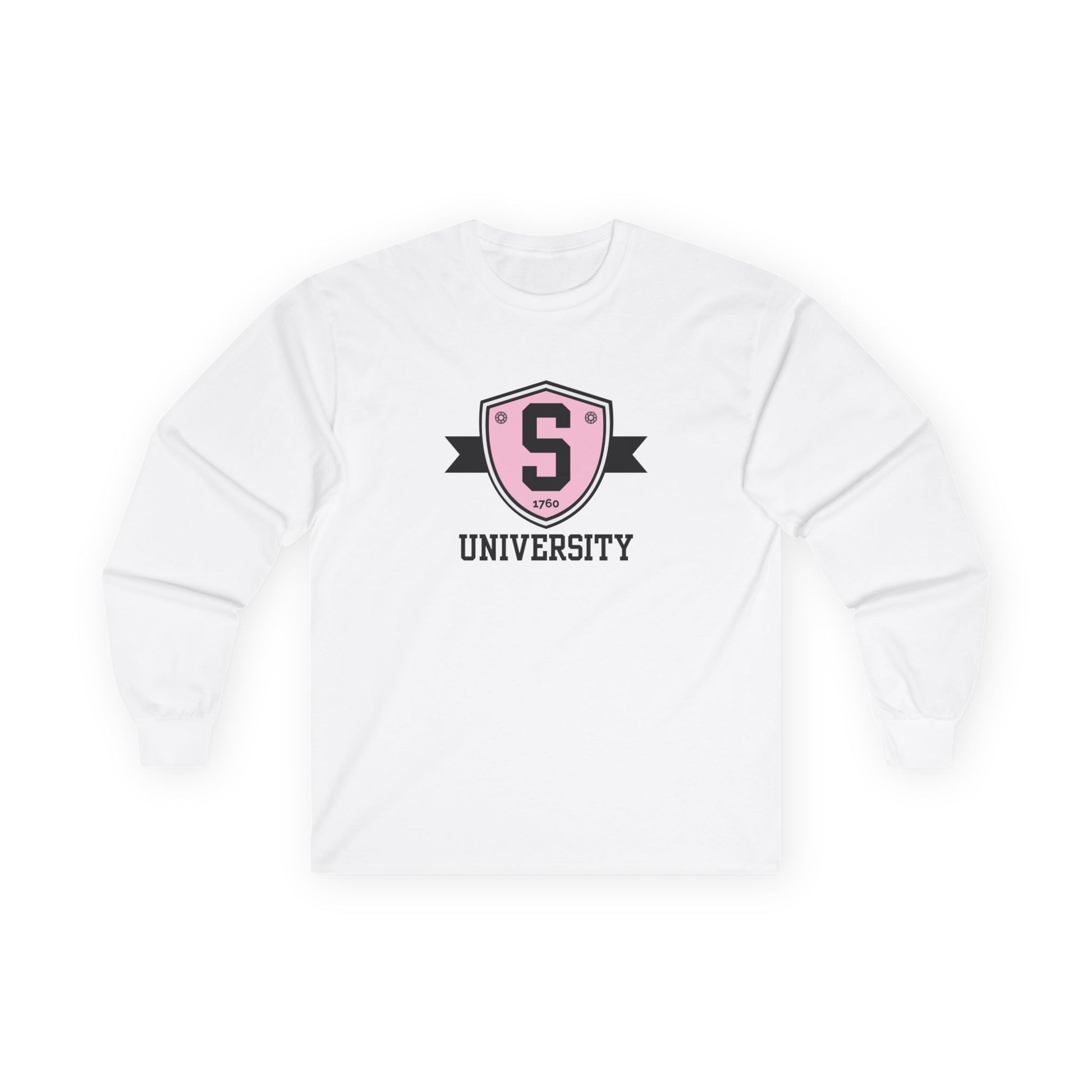 Long-sleeve - Skater University Emblem Unisex Long Sleeve Tee - Skate of Matter LLC