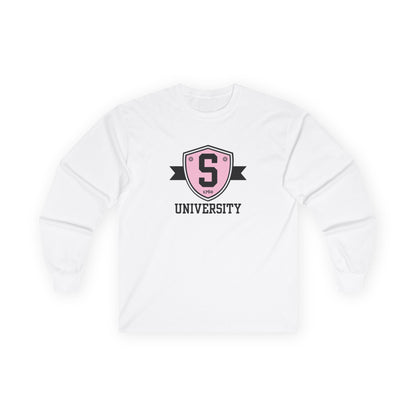 Long-sleeve - Skater University Emblem Unisex Long Sleeve Tee - Skate of Matter LLC