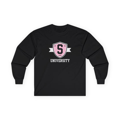 Long-sleeve - Skater University Emblem Unisex Long Sleeve Tee - Skate of Matter LLC