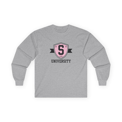 Long-sleeve - Skater University Emblem Unisex Long Sleeve Tee - Skate of Matter LLC