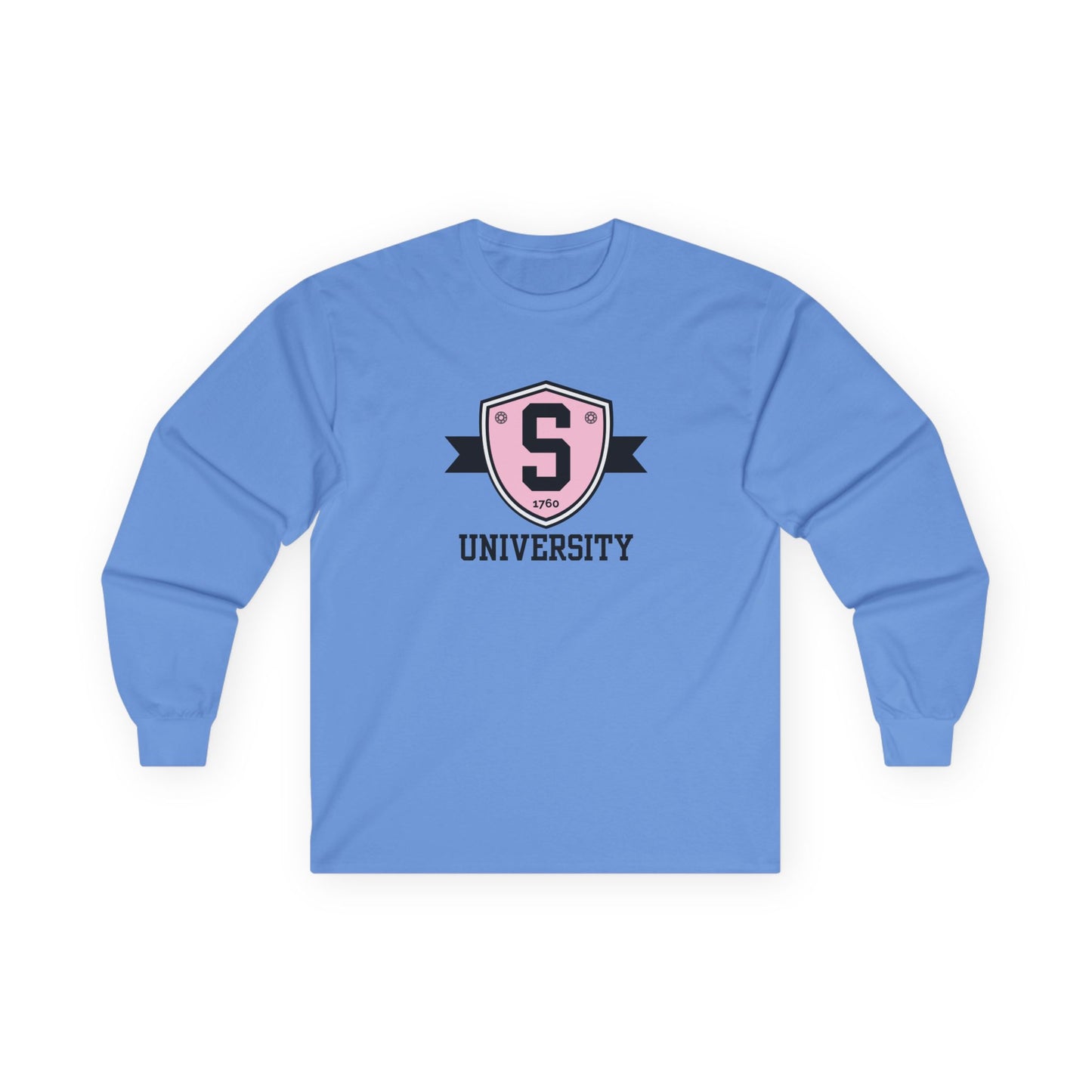 Long-sleeve - Skater University Emblem Unisex Long Sleeve Tee - Skate of Matter LLC