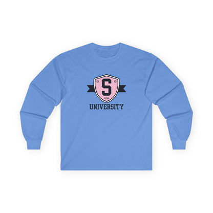 Long-sleeve - Skater University Emblem Unisex Long Sleeve Tee - Skate of Matter LLC