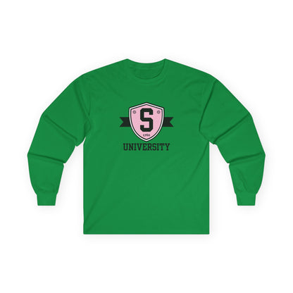 Long-sleeve - Skater University Emblem Unisex Long Sleeve Tee - Skate of Matter LLC