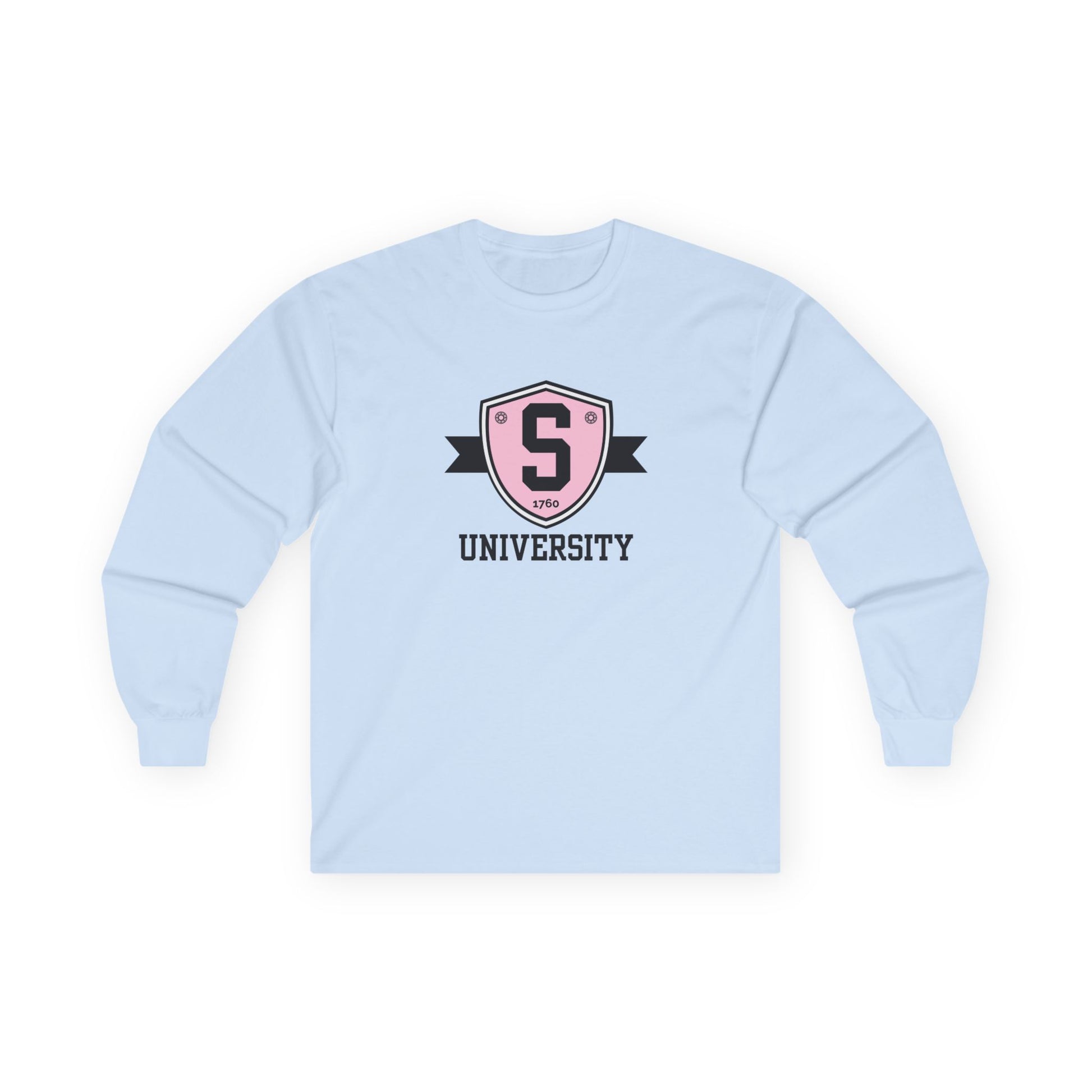 Long-sleeve - Skater University Emblem Unisex Long Sleeve Tee - Skate of Matter LLC