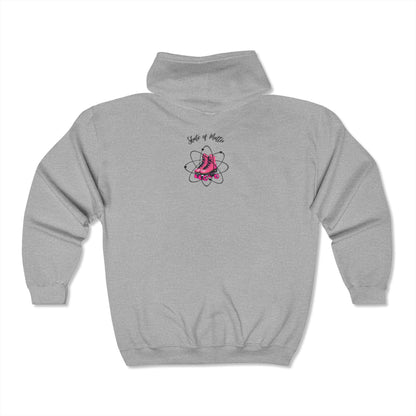 Hoodie - Skater University Emblem Unisex Zip Hooded Sweatshirt - Skate of Matter LLC