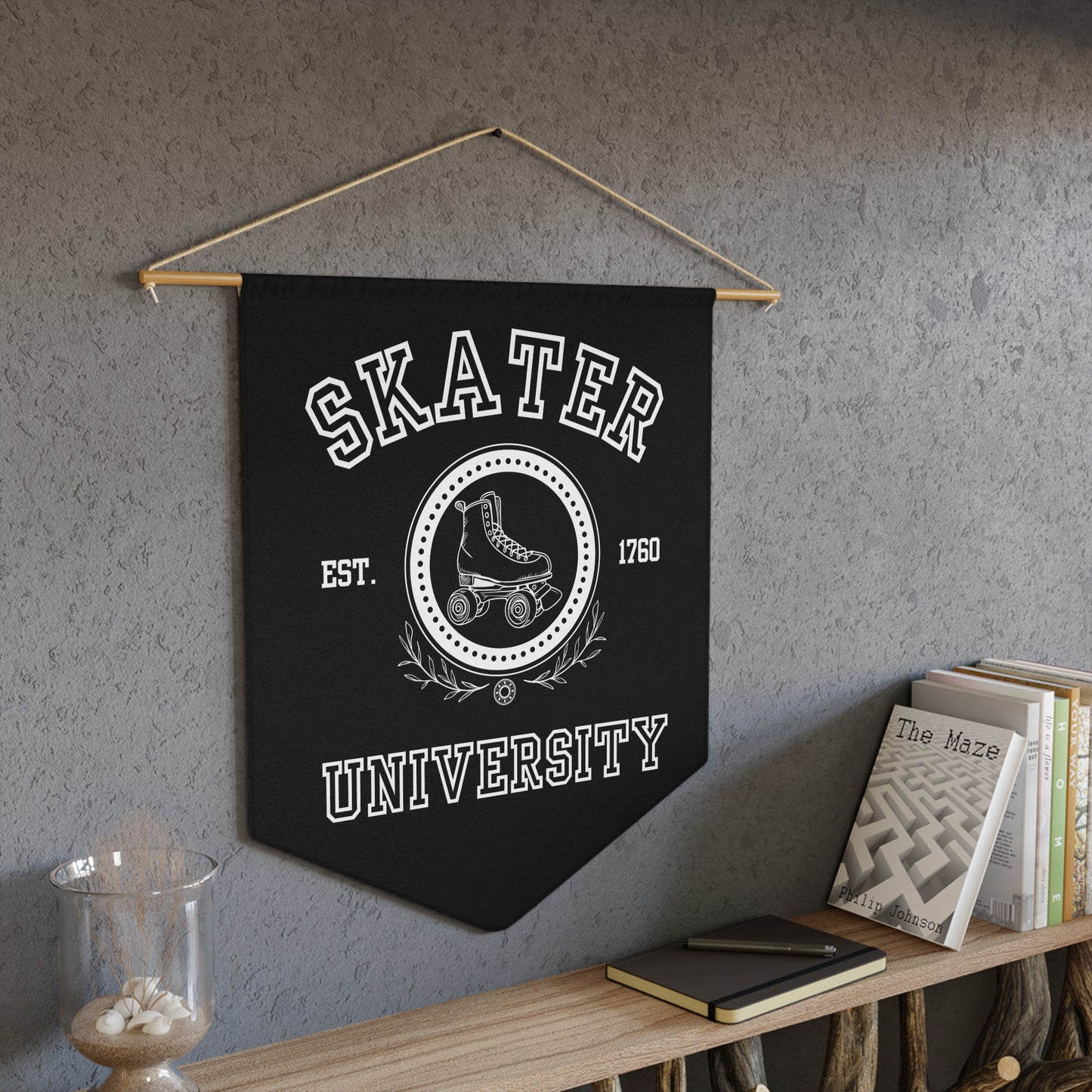 Home Decor - Skater University Pennant - Skate of Matter LLC