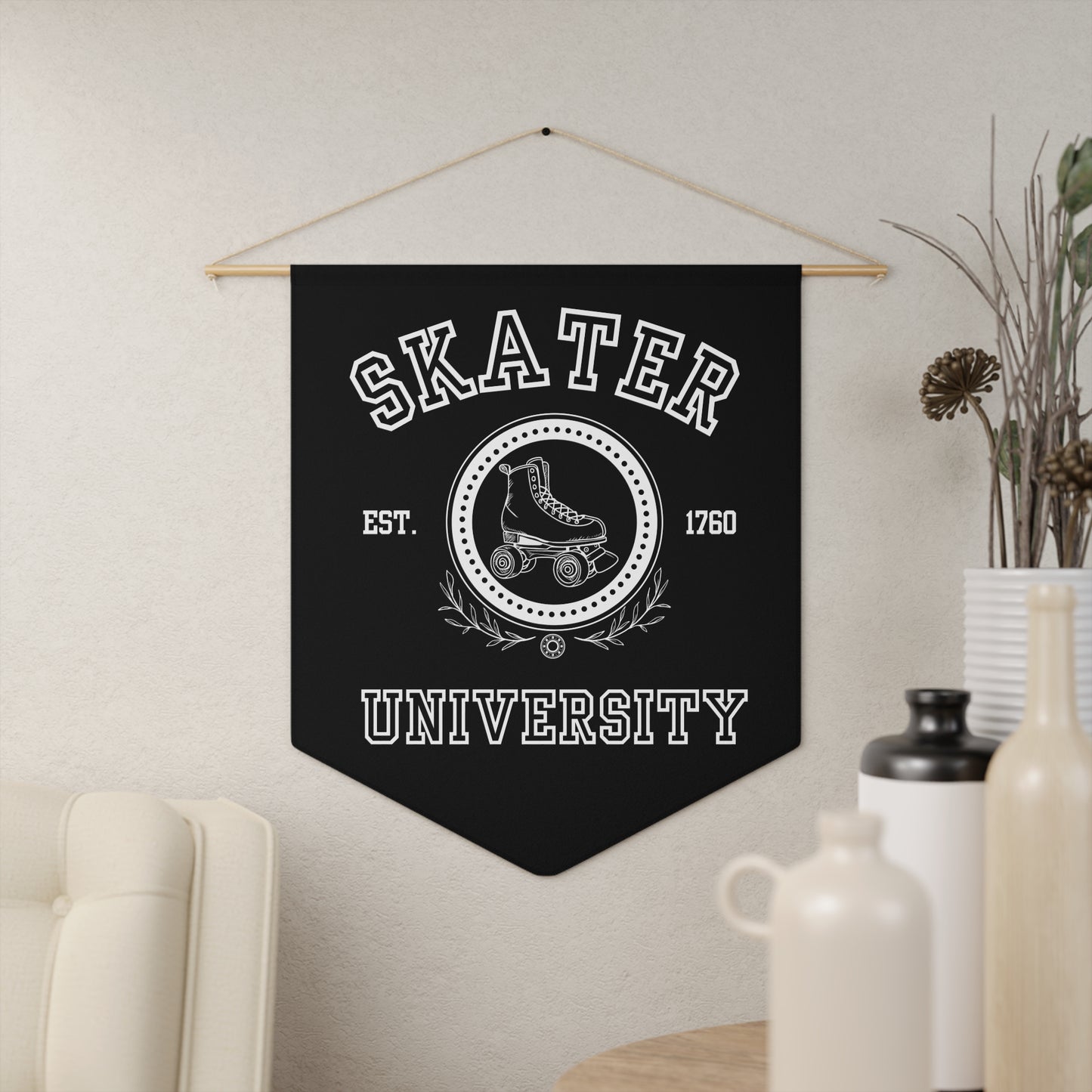 Home Decor - Skater University Pennant - Skate of Matter LLC