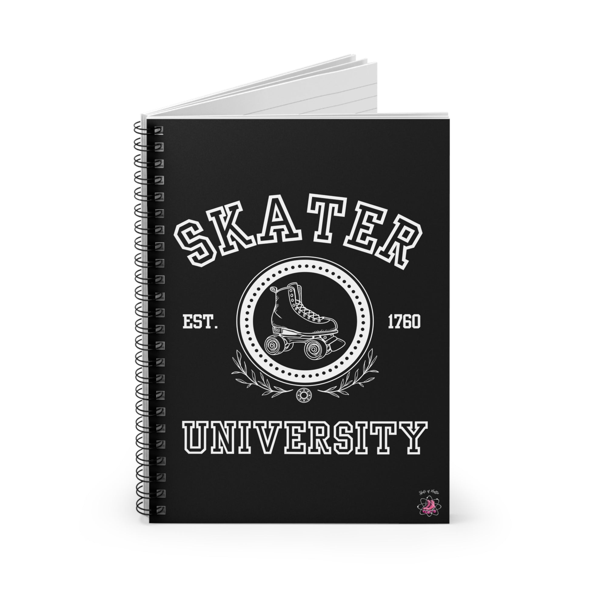 Paper products - Skater University Spiral Notebook - Ruled Line - Skate of Matter LLC