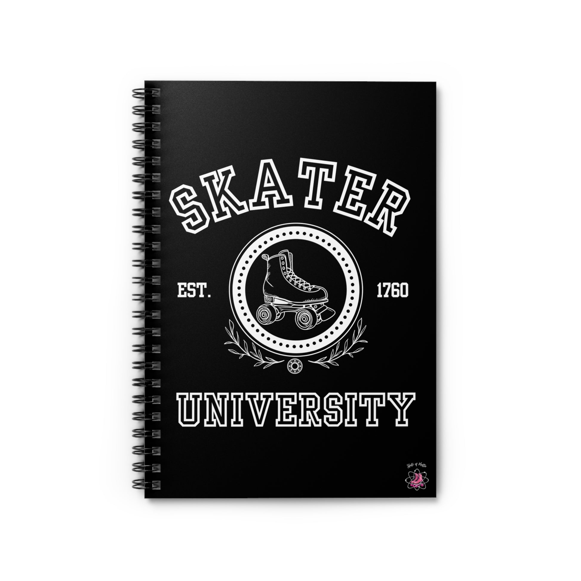 Paper products - Skater University Spiral Notebook - Ruled Line - Skate of Matter LLC